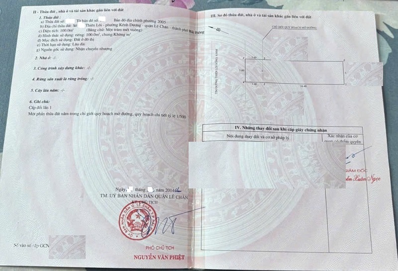 BÁN ĐẤT MẶT ĐƯỜNG THIÊN LÔI – KÊNH DƯƠNG – LÊ CHÂN, HẢI PHÒNG KINH DOANH ĐỈNH – GẦN AEON MALL – Ô T